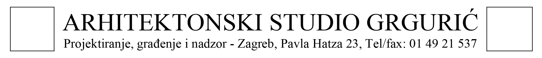 Logo Arhitektonskog studija Grgurić
